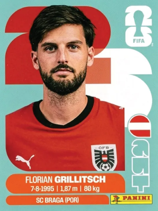 Figurinha AUT14 — Áustria