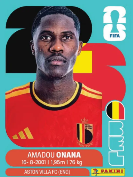 Figurinha BEL10 — Bélgica