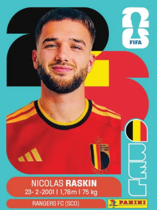 Figurinha BEL11 — Bélgica