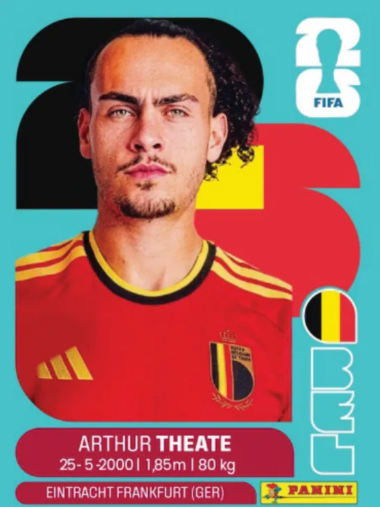 Figurinha BEL3 — Bélgica