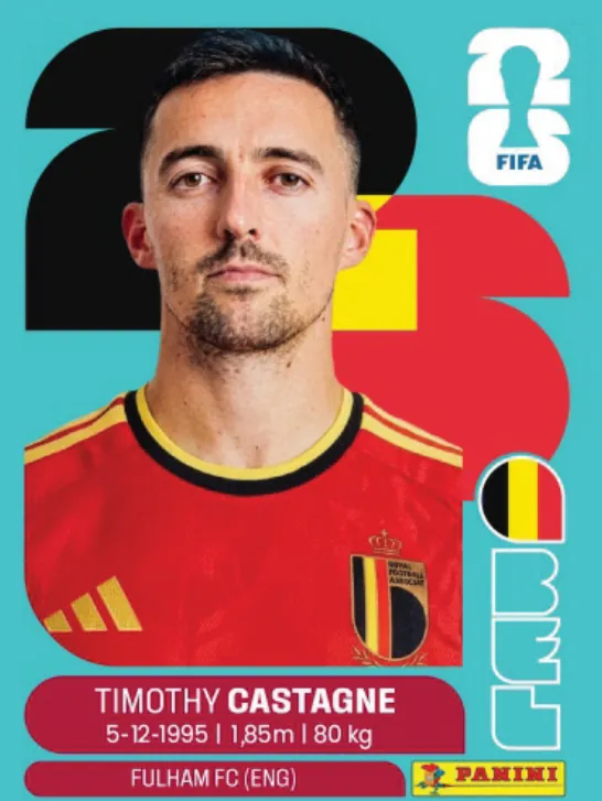 Figurinha BEL4 — Bélgica