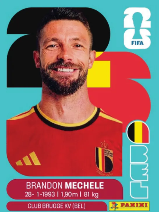 Figurinha BEL6 — Bélgica