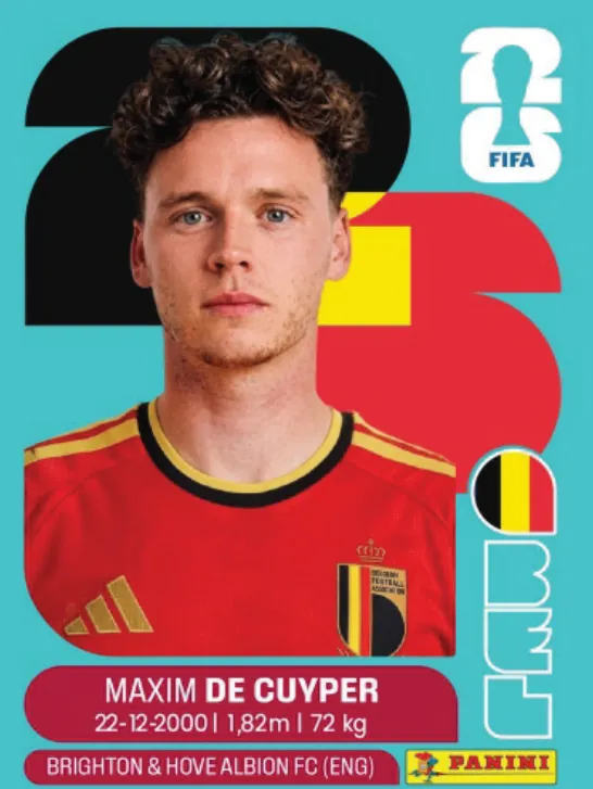 Figurinha BEL7 — Bélgica