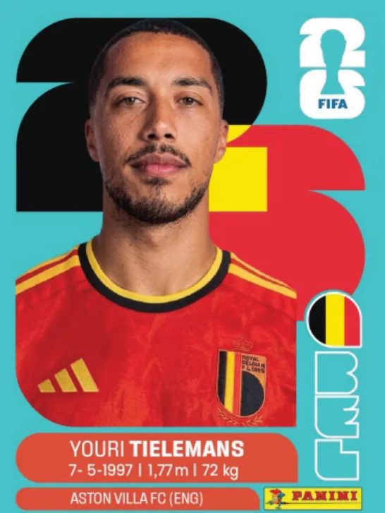 Figurinha BEL9 — Bélgica
