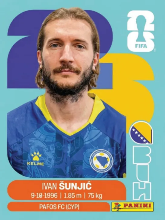Figurinha BIH11 — Bósnia e Herzegovina
