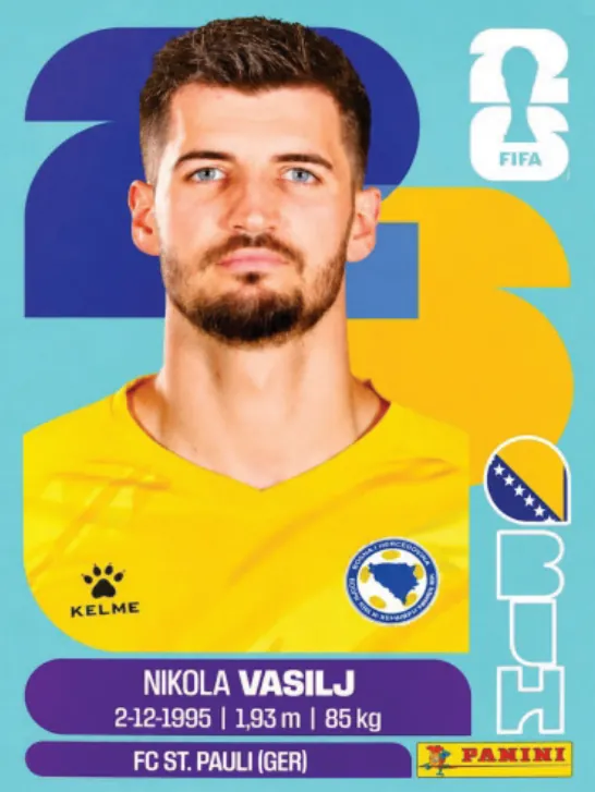 Figurinha BIH2 — Bósnia e Herzegovina