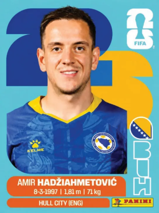 Figurinha BIH8 — Bósnia e Herzegovina