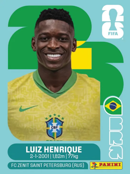 Figurinha BRA12 — Brasil