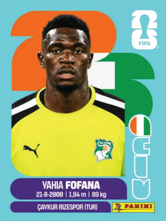 Figurinha CIV2 — Costa do Marfim