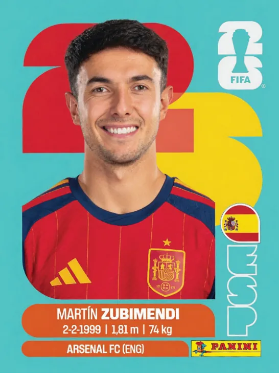 Figurinha ESP9 — Espanha