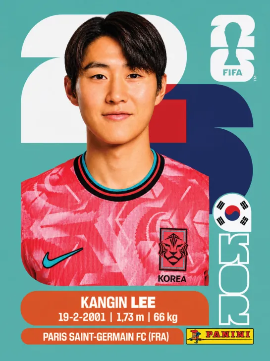 Figurinha KOR12 — Coreia do Sul