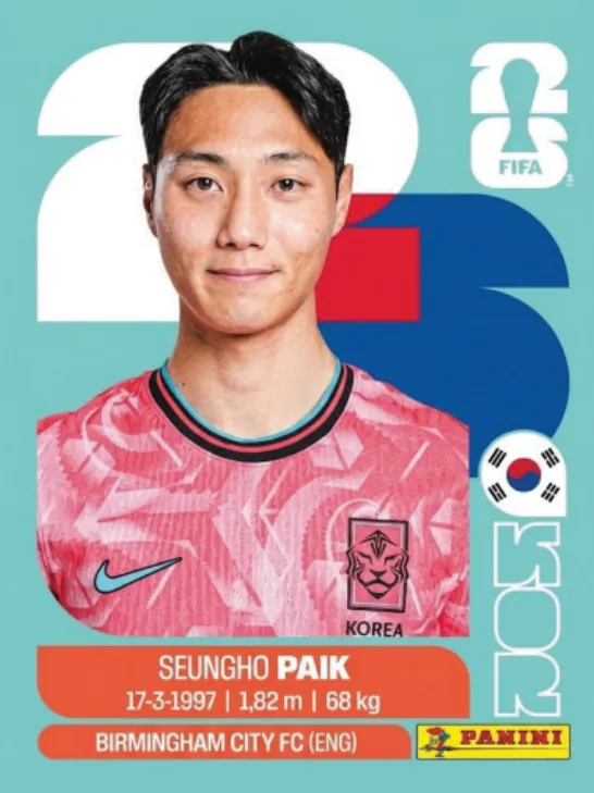 Figurinha KOR14 — Coreia do Sul