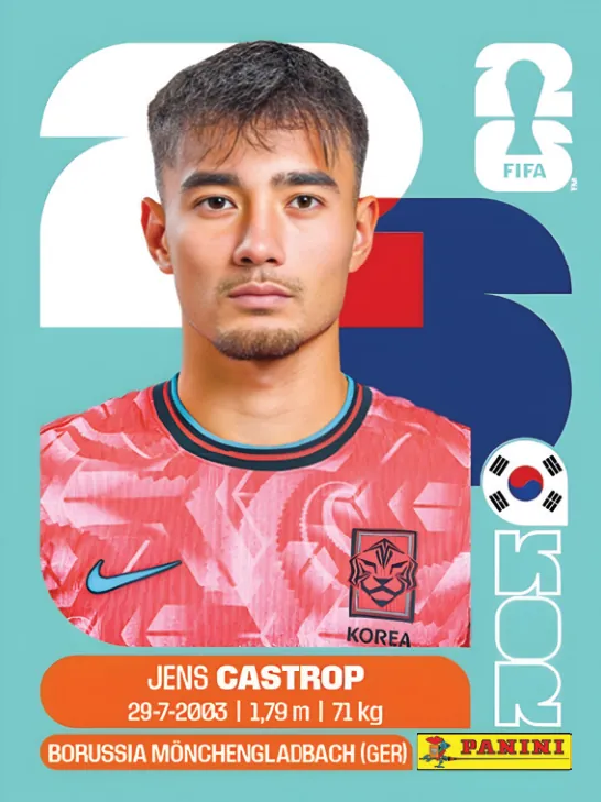 Figurinha KOR15 — Coreia do Sul