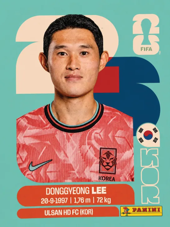 Figurinha KOR16 — Coreia do Sul