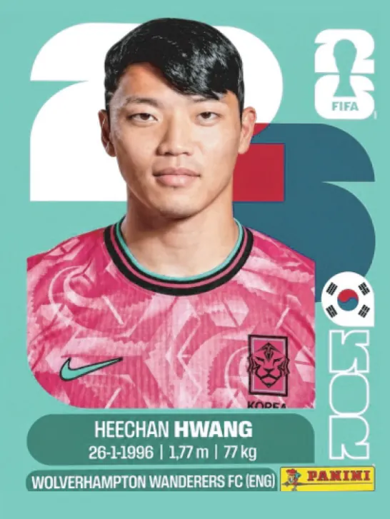 Figurinha KOR19 — Coreia do Sul