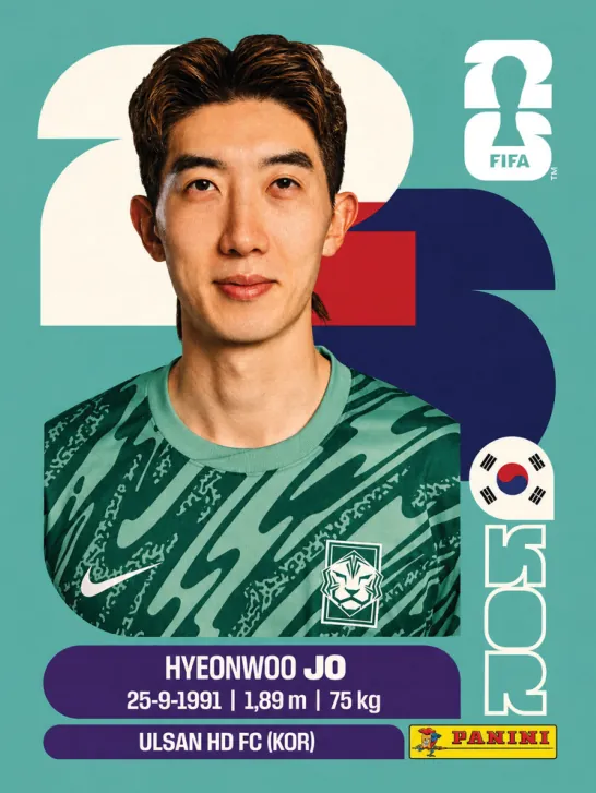 Figurinha KOR2 — Coreia do Sul