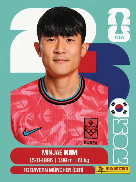 Figurinha KOR4 — Coreia do Sul