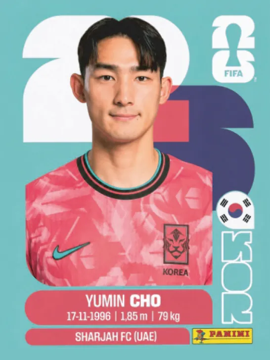 Figurinha KOR5 — Coreia do Sul