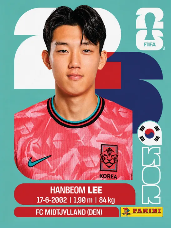 Figurinha KOR7 — Coreia do Sul
