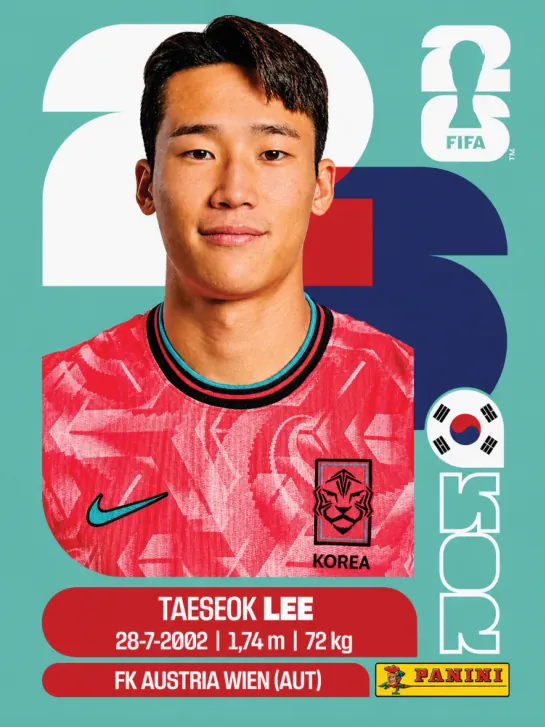 Figurinha KOR8 — Coreia do Sul