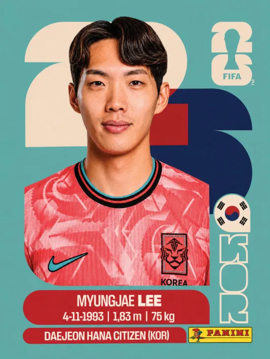 Figurinha KOR9 — Coreia do Sul