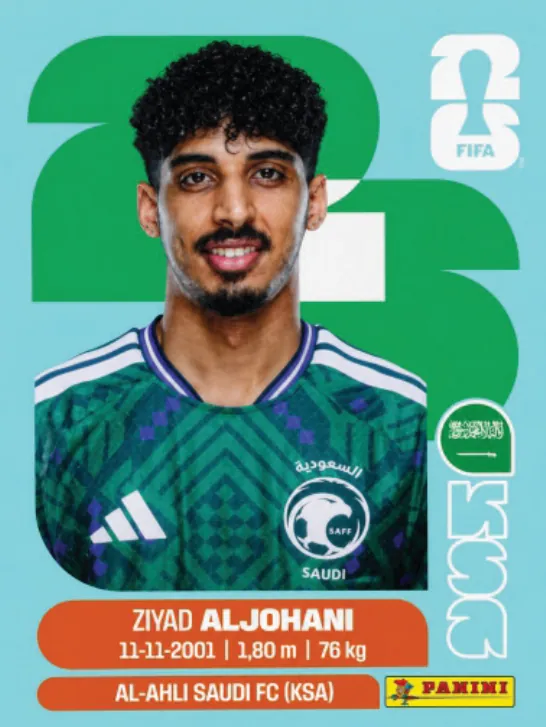 Figurinha KSA10 — Arábia Saudita