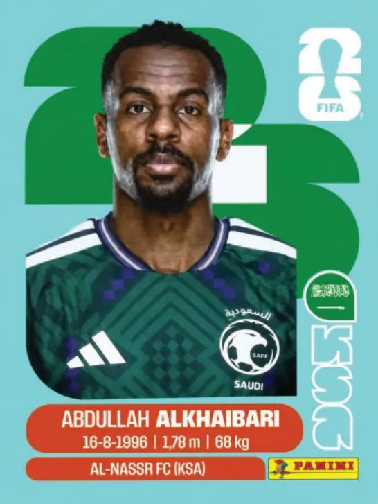 Figurinha KSA11 — Arábia Saudita