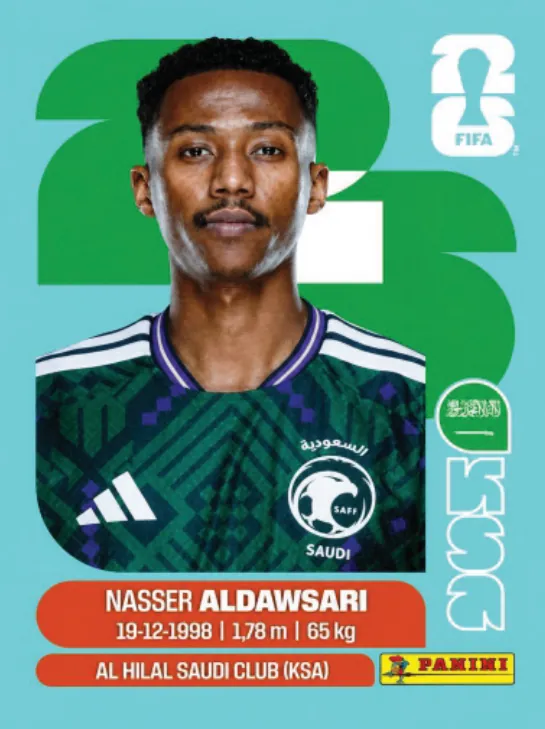 Figurinha KSA12 — Arábia Saudita