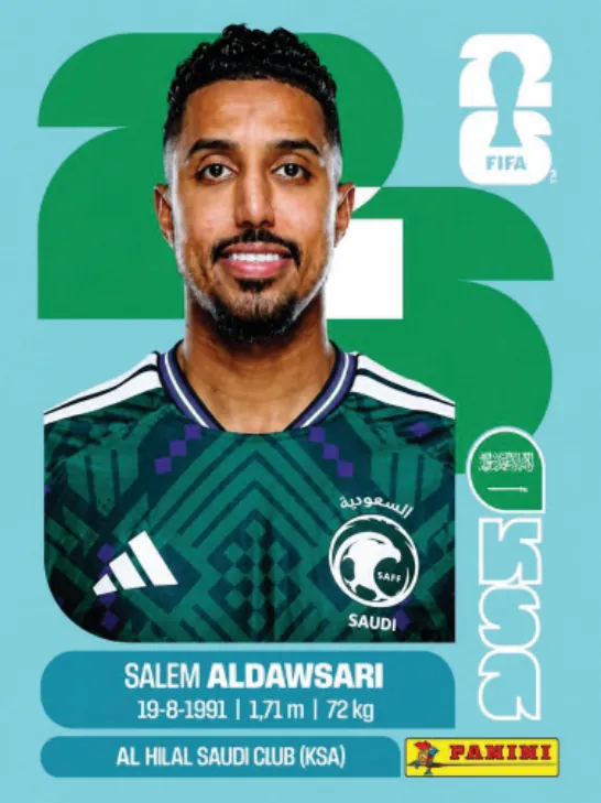 Figurinha KSA16 — Arábia Saudita
