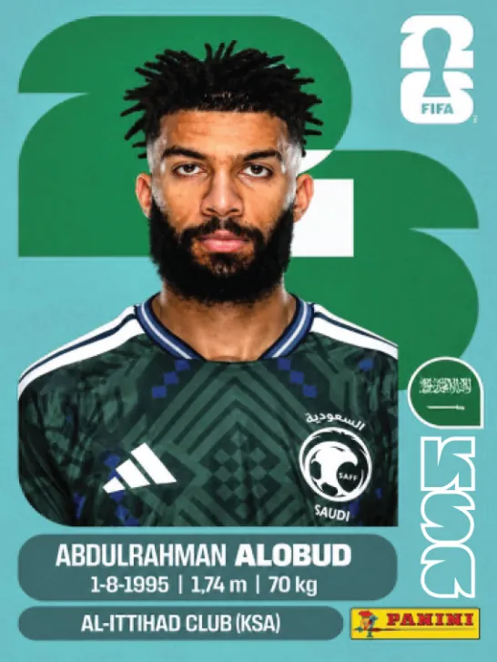 Figurinha KSA17 — Arábia Saudita