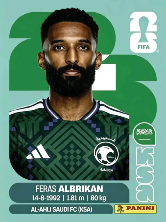 Figurinha KSA18 — Arábia Saudita