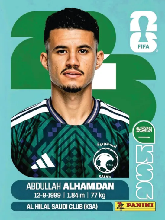 Figurinha KSA20 — Arábia Saudita