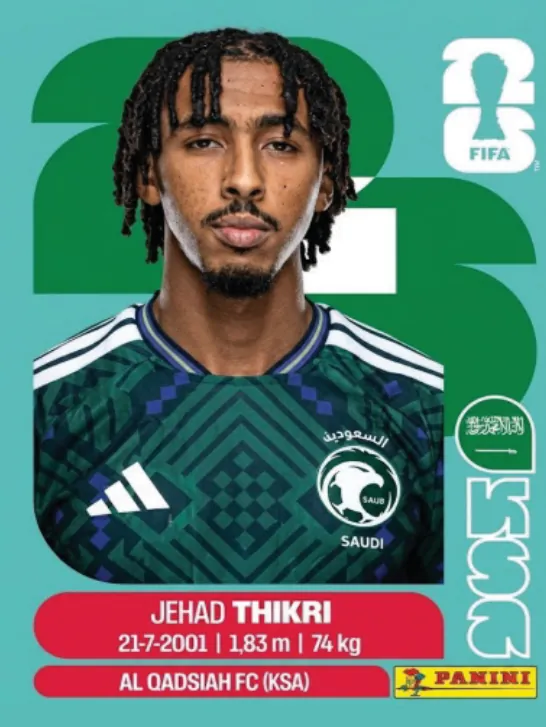 Figurinha KSA6 — Arábia Saudita