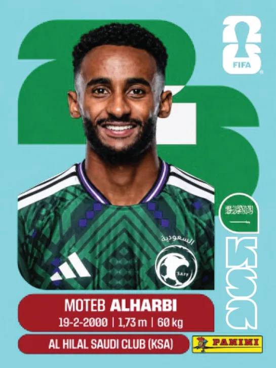 Figurinha KSA7 — Arábia Saudita