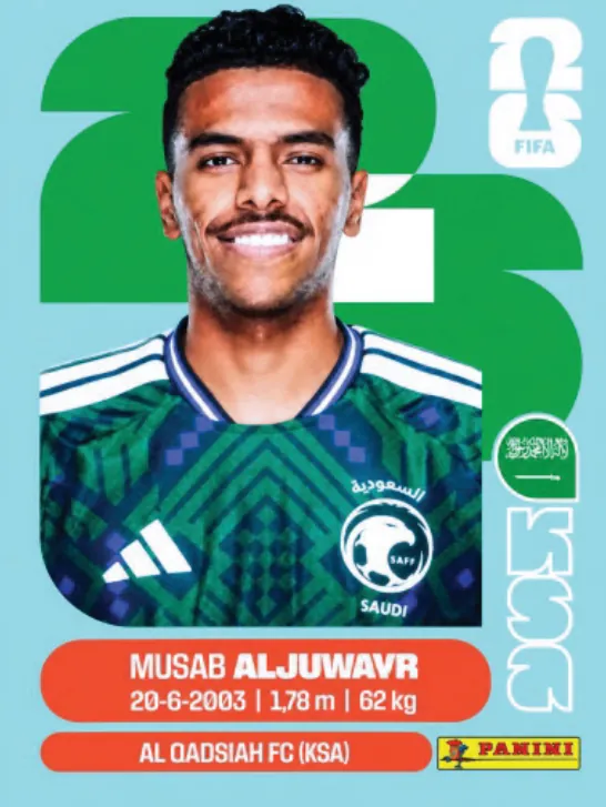 Figurinha KSA9 — Arábia Saudita