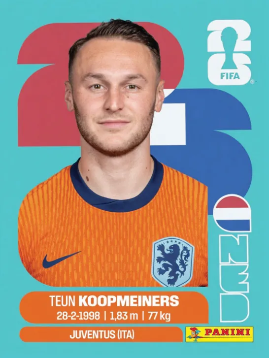 Figurinha NED12 — Holanda