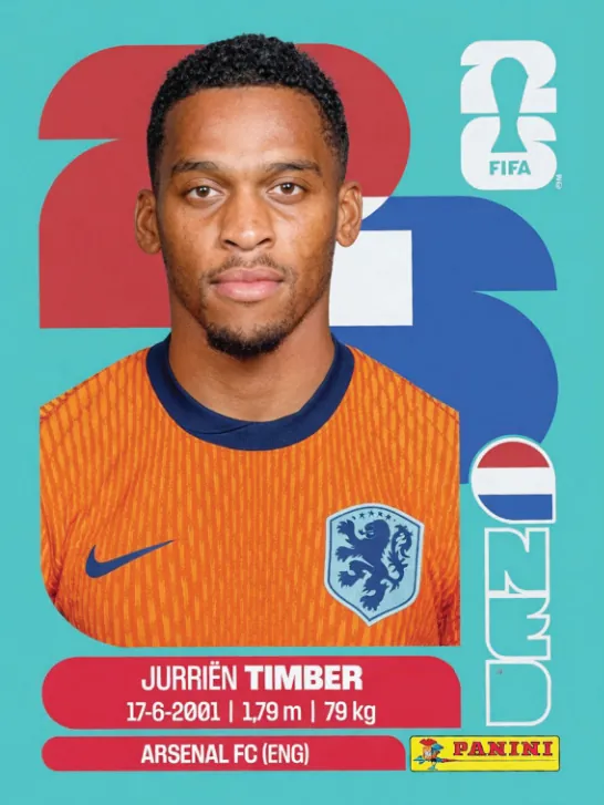 Figurinha NED5 — Holanda