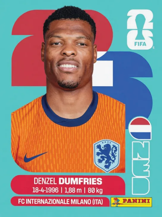 Figurinha NED6 — Holanda