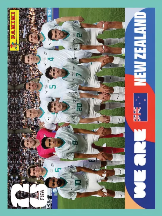Figurinha NZL13 — Nova Zelândia