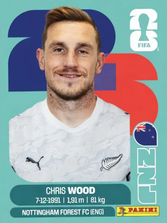 Figurinha NZL17 — Nova Zelândia