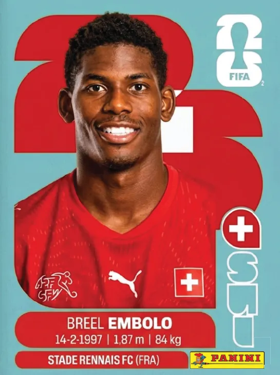 Figurinha SUI17 — Suíça