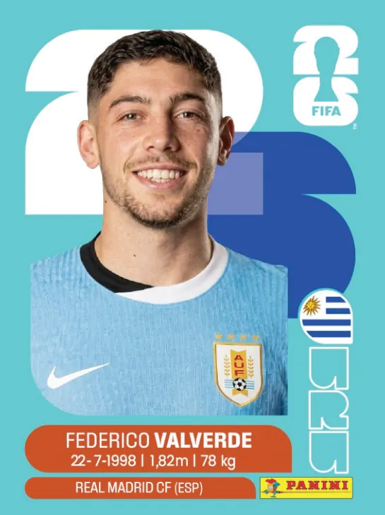 Figurinha URU10 — Uruguai