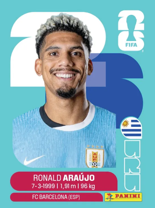 Figurinha URU16 — Uruguai