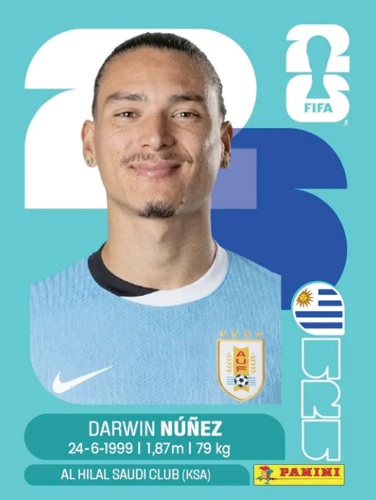 Figurinha URU17 — Uruguai