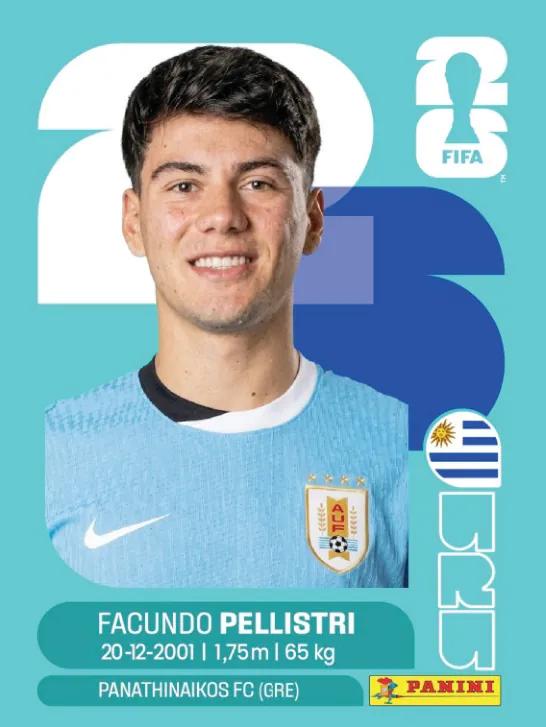 Figurinha URU20 — Uruguai