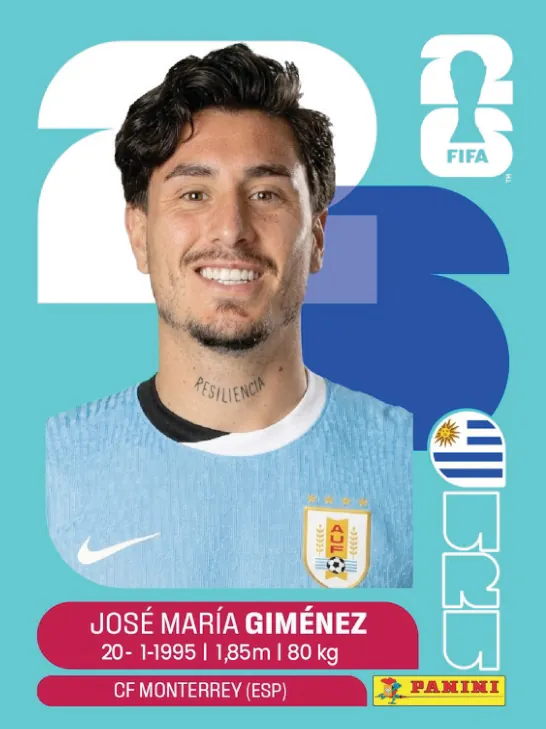 Figurinha URU5 — Uruguai
