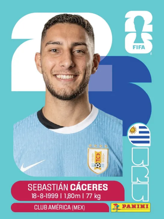 Figurinha URU6 — Uruguai
