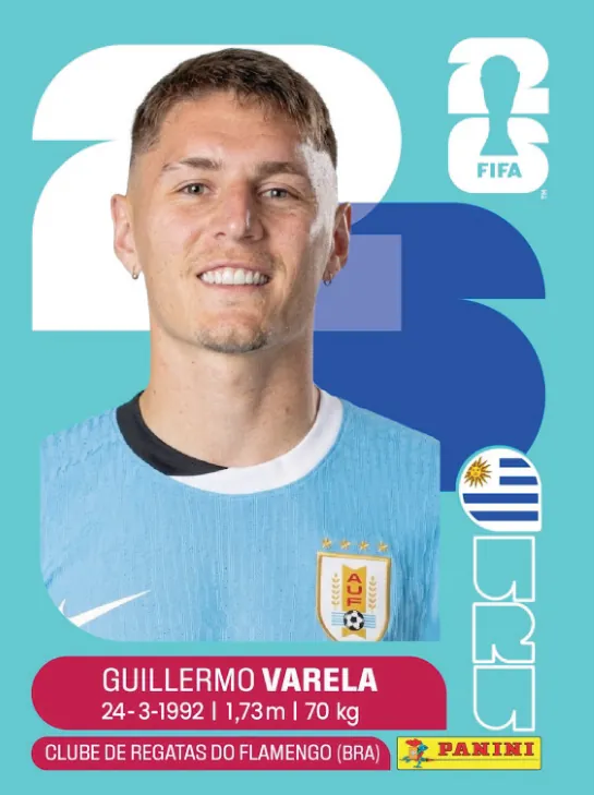 Figurinha URU8 — Uruguai