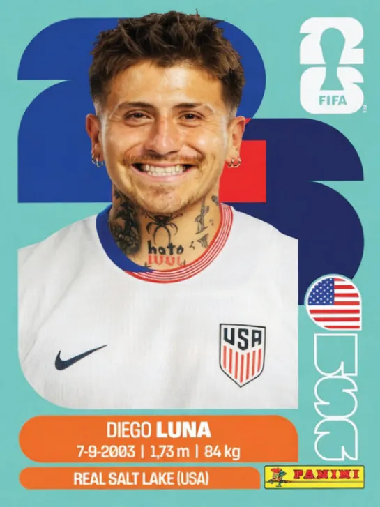 Figurinha USA14 — Estados Unidos