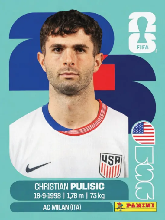 Figurinha USA16 — Estados Unidos